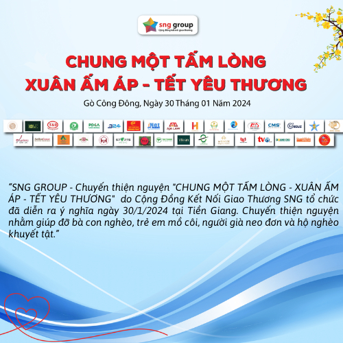 Chung tay góp hơn 200 triệu đồng quà thiện nguyện XUÂN ẤM ÁP - TẾT YÊU THƯƠNG cho bà con nghèo Tiền Giang